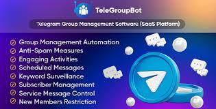 TeleGroupBot - Telegram Group Management Software (SaaS Platform)