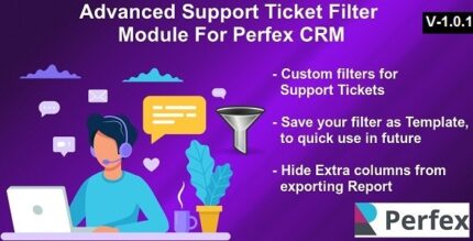 Advanced Support Ticket Filters Module for Perfex CRM