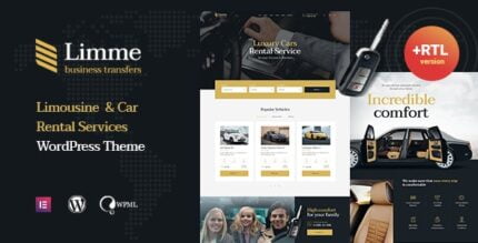 Limme - Limousine Transfers & Car Dealer WordPress Theme + RTL