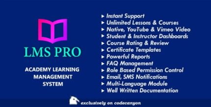 LMS Pro - Academy Learning Management System for Online Courses