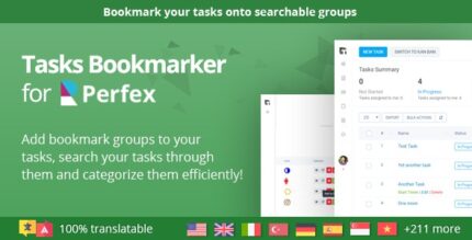 Bookmarks for Tasks - Perfex CRM module to organize your tasks in bookmarks