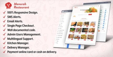 Menorah Restaurant - Restaurant Food Ordering System