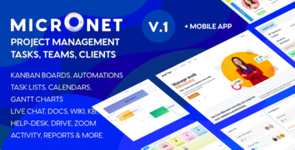 Micronet Work Management WordPress Theme