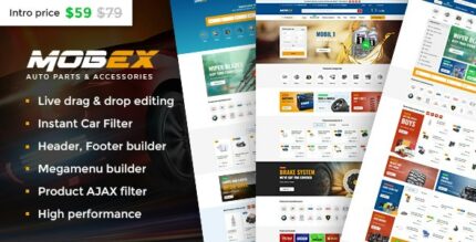 Mobex - Auto Parts WordPress Theme