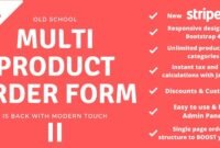 Multi Product Order Form 2