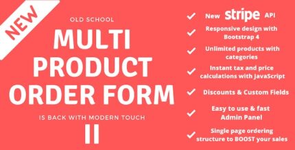 Multi Product Order Form 2