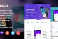 Naxos - App Landing Page WordPress Theme