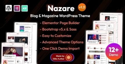 Nazare - Blog & Magazine WordPress Theme