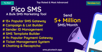 PicoSMS - A Bulk SMS Marketing Tool