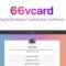 66vcard - Digital Business Card Builder (SAAS)