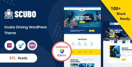 Scubo - Scuba Diving Centre WordPress Theme + RTL