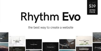 Rhythm - Clean Minimalist One & Multipage WordPress Theme