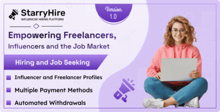 StarryHire - Empowering Freelancers, Influencers, and the Job Market