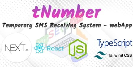 tNumber - Temp SMS Receiving System - [Next.js React Web Application]