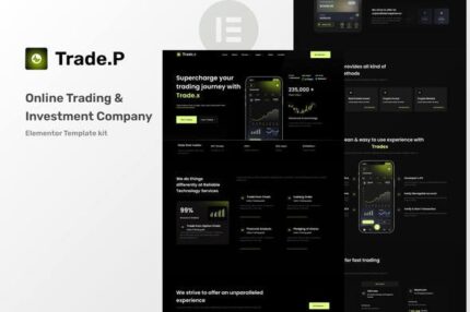 TradeP - Trading & Investment Company Elementor Template Kit