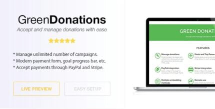 Green Donations - Standalone Script - Accept and Manage Donations