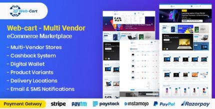 Web-cart - Multi Vendor eCommerce Marketplace