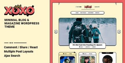 Xoxo - Personal Blog & Magazine WordPress Theme