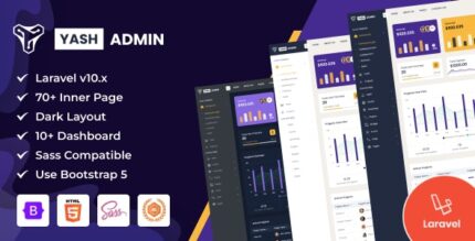 YashAdmin - Sales Management System Laravel Dashboard