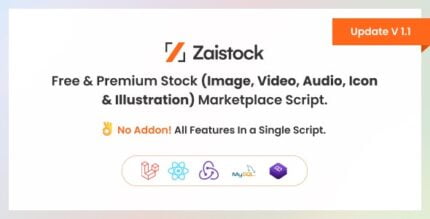 Zaistock - Free & Premium Stock Photo, Video, Audio, Icon Illustration Script