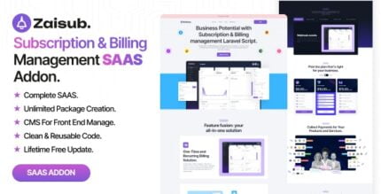 Zaisub - Subscription & Billing management SAAS Addon.