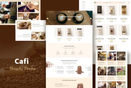 Cafi - Coffee Shops & Cafés Responsive Shopify