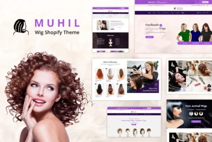 Muhil - Hair Wig, Hair Extensions Shopify Theme