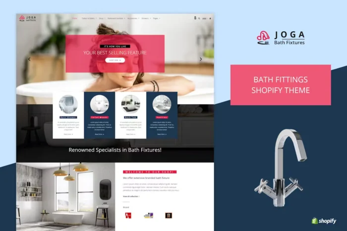 Joga | Bath Fittings Shopify Theme