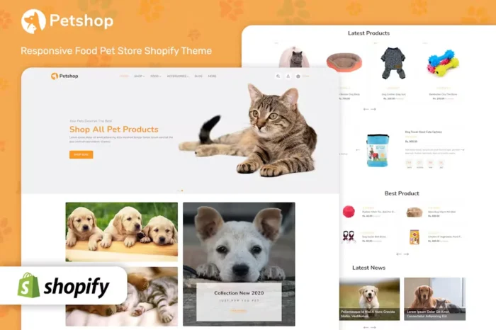 Petshop - Multipurpose E-commerce Shopify Template