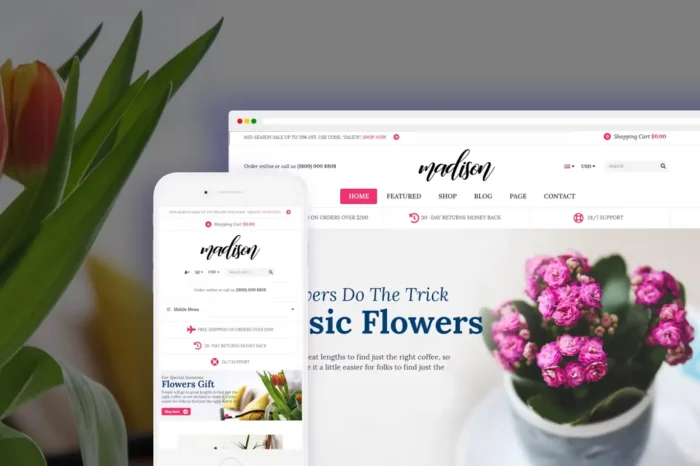 Madison - Flower, Plant, Natural Shopify 2.0 Theme