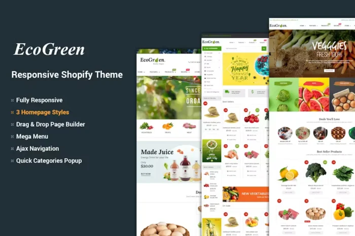 EcoGreen - Organic, Fruit, Vegetable Shopify Theme