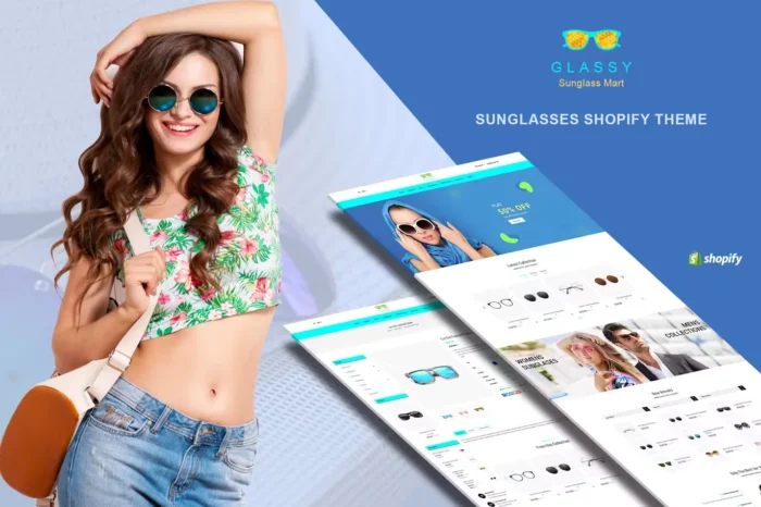 Glassy - Sunglasses, Fashion Shopify Theme