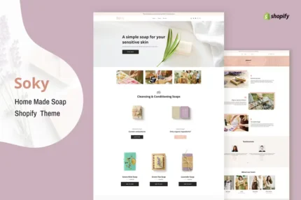 Soky - Handmade Soap, Organic Shopify Theme