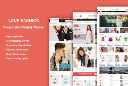 LoveFashion - Drag & Drop Builder Shopify Theme