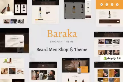 Baraka - Beard Oil, Beauty Cosmetic Store Shopify