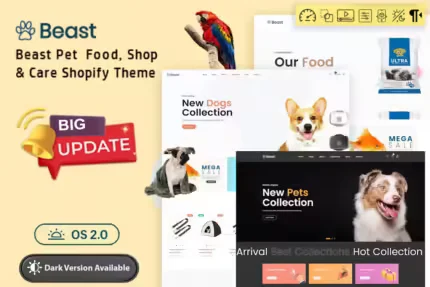 Beast - Pet Store eCommerce Shopify Theme OS 2.0