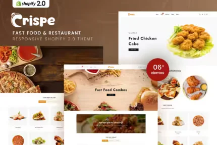 Crispe - Fast Food & Restaurant Shopify 2.0 Theme