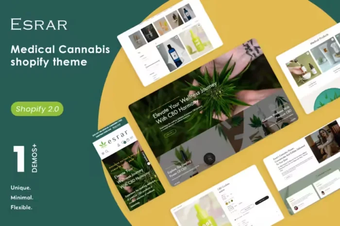 Esrar - Medical Cannabis Shopify Theme