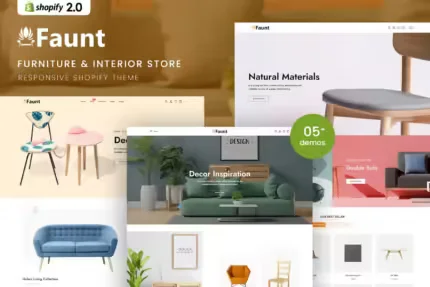 Faunt - Furniture & Interior Shopify 2.0 Theme