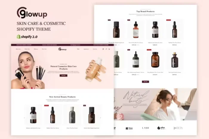 Glowup - Beauty Store Shopify Theme