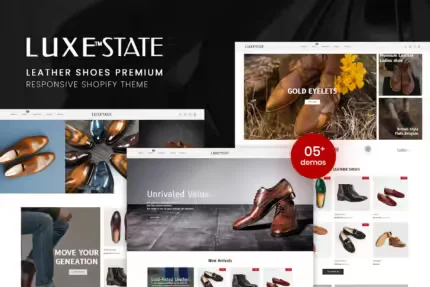 LuxeState - Leather Shoes Premium Shopify Theme