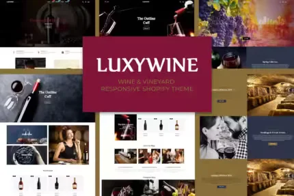 Luxywine - Wine & Vineyard Shopify Theme