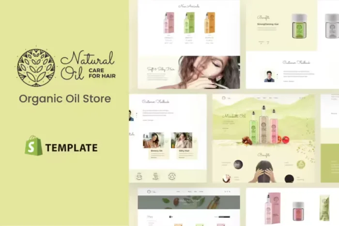 Natural Oil - Shopify Organic Hair Oil Store Theme