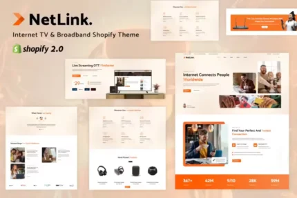 Netlink - CCTV, Broadband Services Shopify Theme