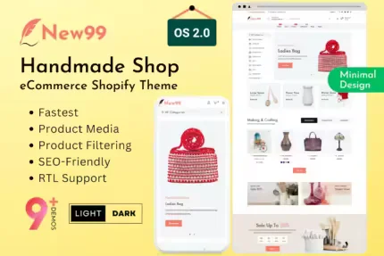 New99 - Handmade Shop eCommerce Shopify Theme 2.0