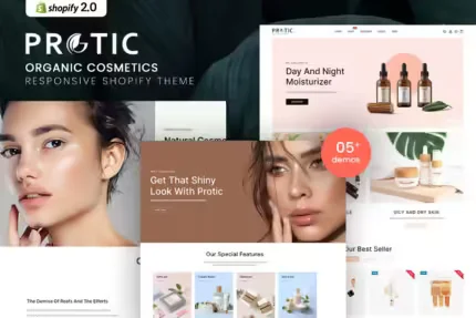 Protic - Organic Cosmetics Shopify Theme