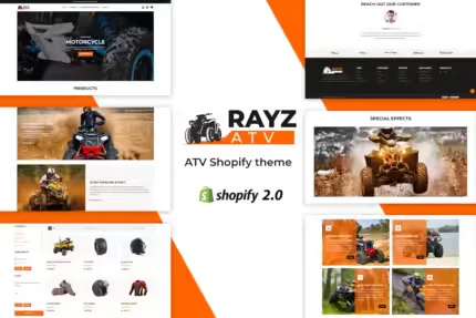 Rayz - Bike, Motor Sports Shopify Theme