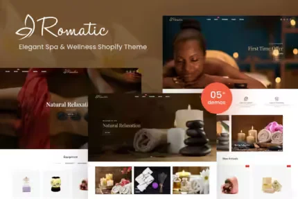 Romatic - Elegant Spa & Wellness Shopify Theme.