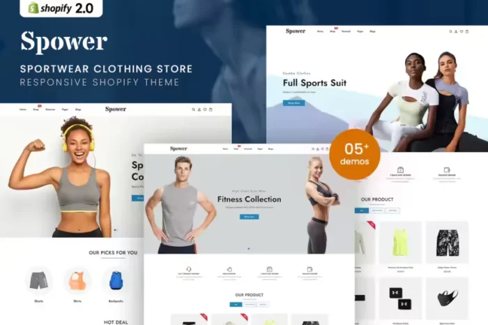 Spower - Sportwear Clothing Shopify 2.0 Theme