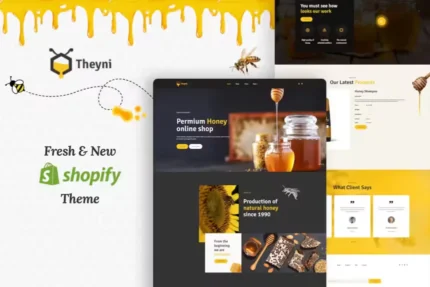 Theyni - Organic Food, Honey Shop Shopify Theme